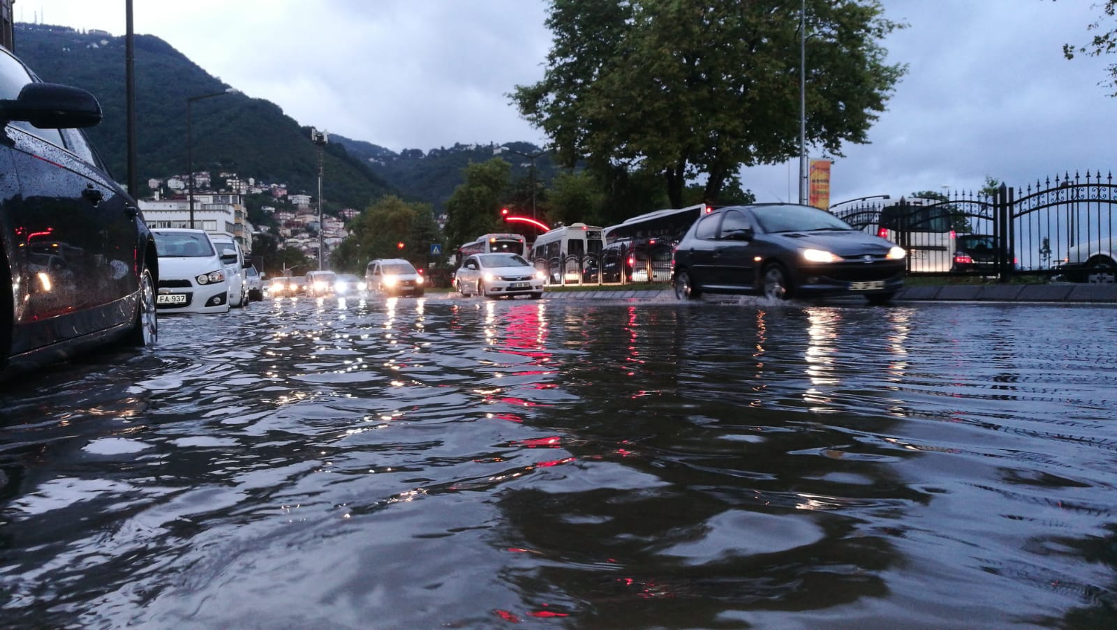 Fatsa'da sağanak etkili oldu